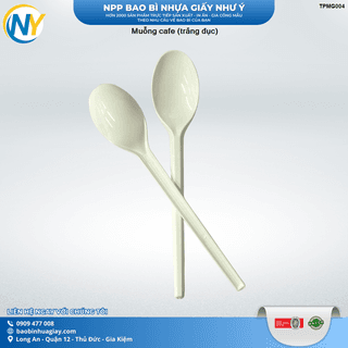 Muỗng cafe (trắng đục) -  ( 50 cái / gói  - 5000 cái / thùng ) - ảnh 2