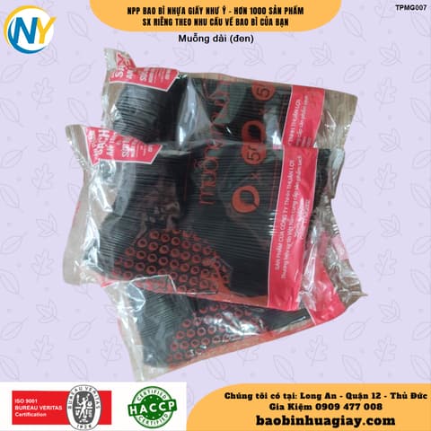 Muỗng dài (đen) | ĐŨA - MUỖNG - DAO - NĨA - XIÊN - TĂM - COMBO Muỗng | Mã TPMG007 | Tổng kho phân phối đồ dùng 1 lần 1lan.vn