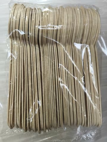 Muỗng GỖ dài 16cm (50 cái/ gói - 5.000 cái/thùng) | Tổng kho phân phối đồ dùng 1 lần 1lan.vn