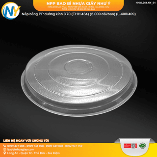 Nắp bằng PP đường kính D70 (THH 434) (2.000 cái/bao) (L-408/409) - ảnh 2