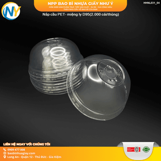 Nắp cầu PET- miệng ly D95 (LP) ( 2.000 cái/thùng ) - ảnh 2