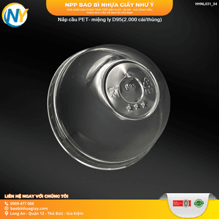 Nắp cầu PET- miệng ly D95 (LP) ( 2.000 cái/thùng ) - ảnh 1