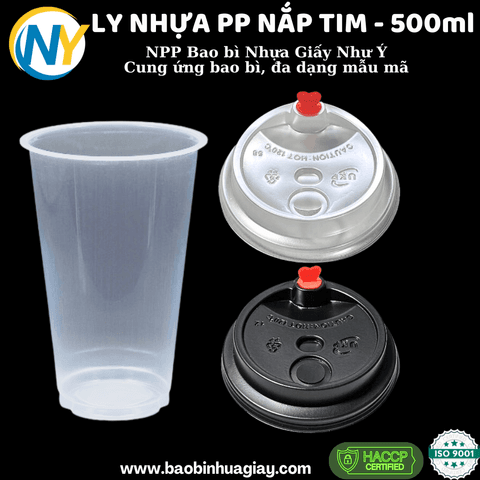 NẮP NHỰA PHẲNG PP D90 (ĐEN) - có nút tim (UKP) (2.000 cái/thùng) | NẮP LY/TÔ - NẮP BẰNG -  NẮP CẦU - NẮP TRỰC TIẾP - NẮP TIM | Mã HHNL065_02 | Tổng kho phân phối đồ dùng 1 lần 1lan.vn