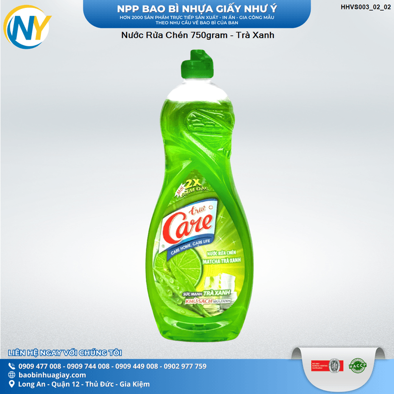 Nước Rửa Chén 750gram - Trà Xanh | HÀNG TIÊU DÙNG - VỆ SINH - TẨY RỬA | Mã HHVS003_02_02