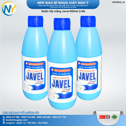 Nước tẩy trắng Javel 600ml (LM) | HÀNG TIÊU DÙNG - VỆ SINH - TẨY RỬA | Mã HHVS005_02 | Tổng kho phân phối đồ dùng 1 lần 1lan.vn