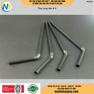Ống cong đen phi D6 ( ~ 80 ống/ gói, 100 gói/ bao) - ảnh 3