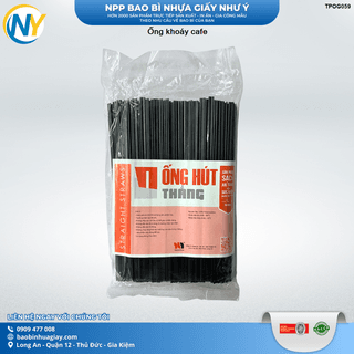 Ống hút khoáy cafe màu đen nhỏ  (1 túi /25 gói nhỏ ) - ảnh 2