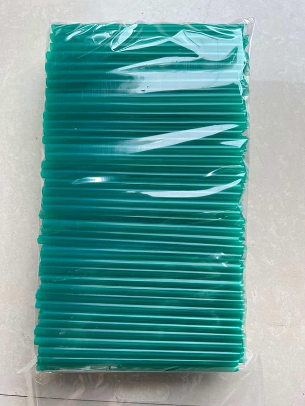 Ống nhọn màu XANH LÁ - Bọc màng BOPP D6x21cm (500g/gói-5kg/cây) | ỐNG HÚT - ỐNG THẲNG/CONG/NHỌN - BỌC MÀNG BOPP | Mã HHOG004_10