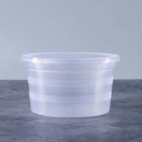 Thố nhựa cứng 500ml (Thố R) (VP) (tem xanh lá) | HỘP NHỰA, TÔ/THỐ NHỰA VUÔNG/TRÒN - HỘP MICROWAVE | Mã HHTH007_02 | Tổng kho phân phối đồ dùng 1 lần 1lan.vn