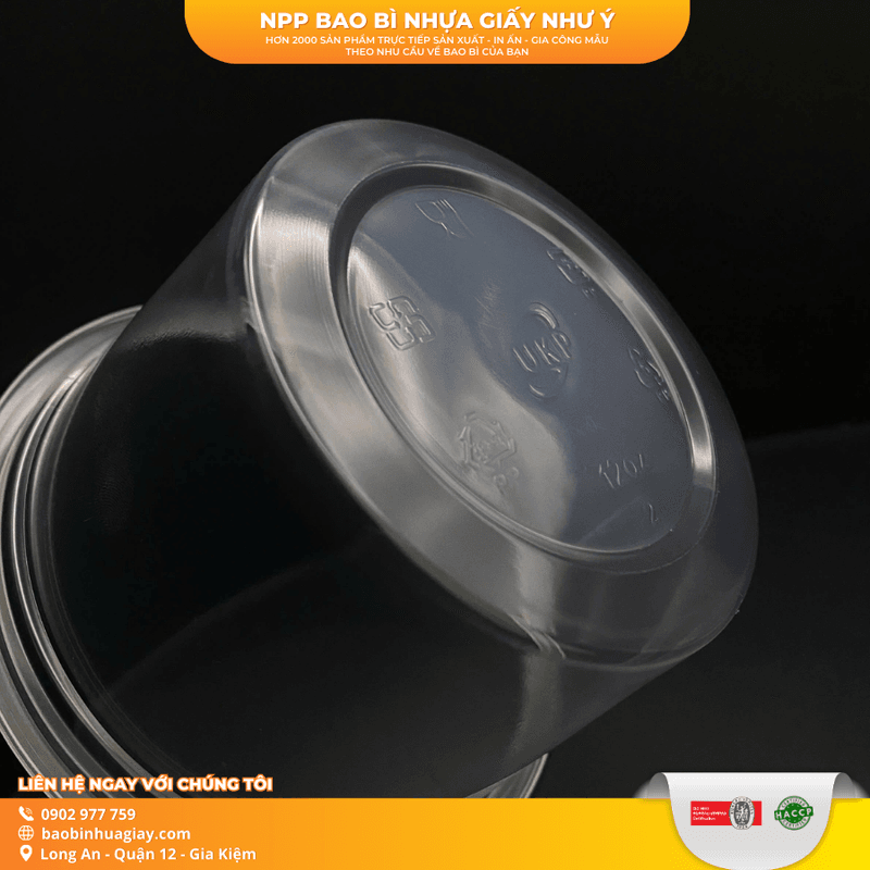 Thố nhựa PP trong 360ml (UKP)(1.000 cái/thùng) (không nắp) (N-106)