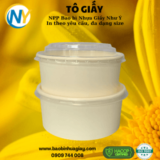 Tô giấy trắng D150 - 750ml (1PE) (BL) - 600 cái/ thùng - ảnh 4