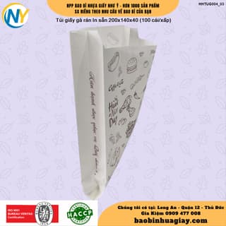 Túi giấy 14x20x4 - In sẵn (STREET FOOD) - NÂU (100 cái/xấp) - ảnh 4