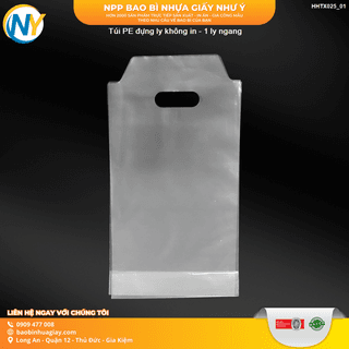 Túi đựng ly trà sữa - 1 ly ngang Loại 1  (Nhựa Zin) (10kg/bao) - ảnh 2