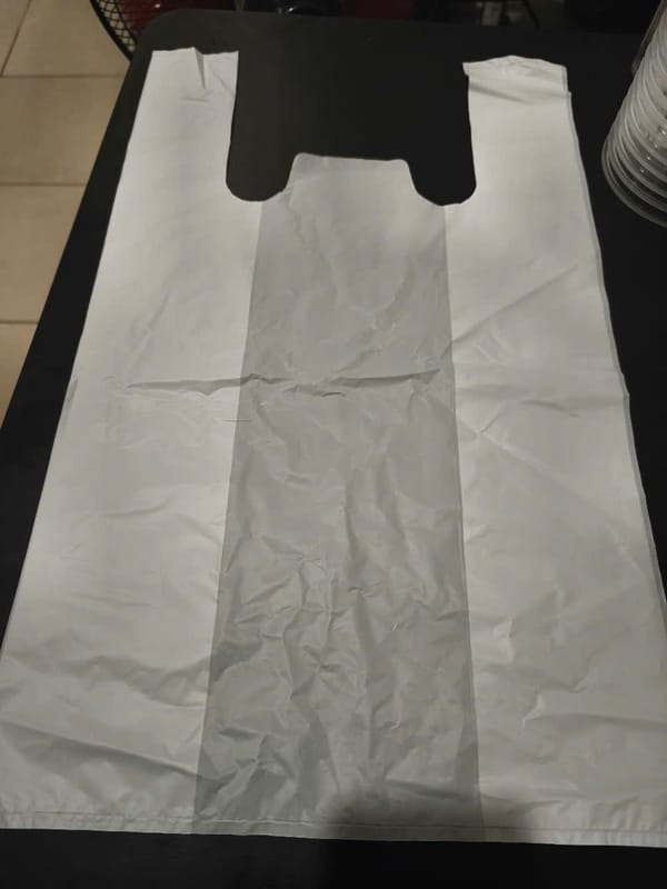 Túi xốp 2 quai - xốp siêu thị (XK) - Trắng sữa - Size 30x50 (5kg) (X8)