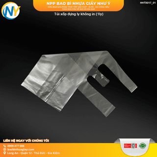 Túi xốp đựng 1 ly (ly nước mía) (Trắng gai) (x8) ( 25kg / bao ) - ảnh 1