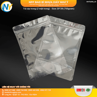 Túi zip trong (2 mặt trong) - Size 20*28 (750gram) - ảnh 2
